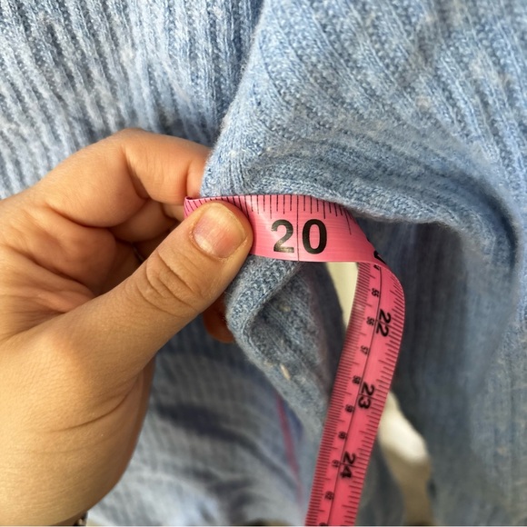 J. Crew Light Blue Ribbed Wool Blend Sweater - Picture 7 of 7